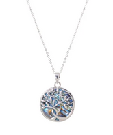 Equilibrium Tree of Life Paua Shell Necklace